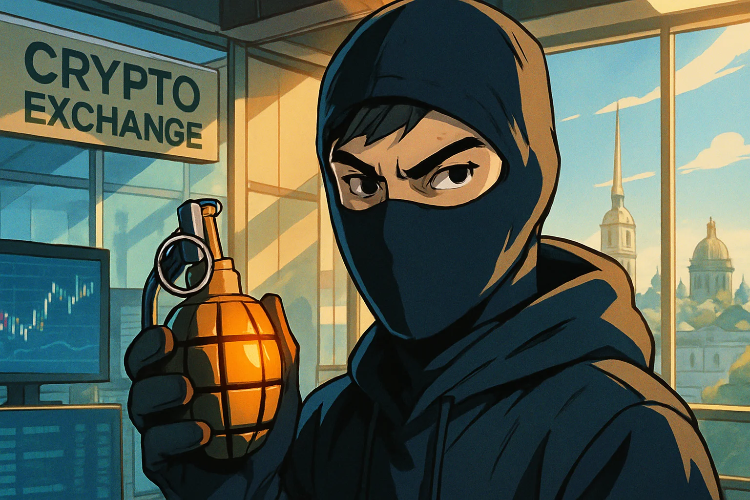Use imitation grenades to rob the exchange! 21-year-old Russian man arrested on the spot