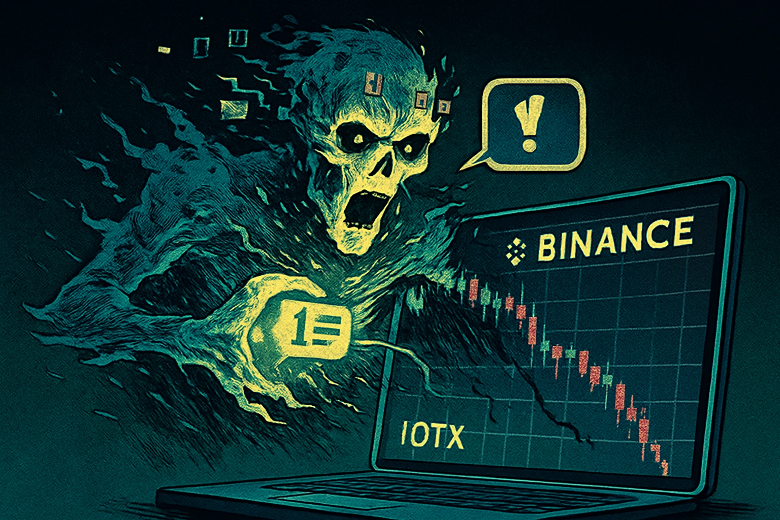 It is reported on the Internet that Binance IOTX spot flash crashed to 